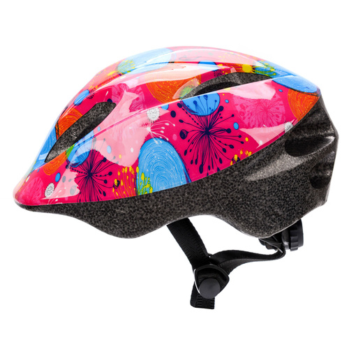 Kinderfahrradhelm Meteor KS05 S 48-52 cm abstrakt rosa