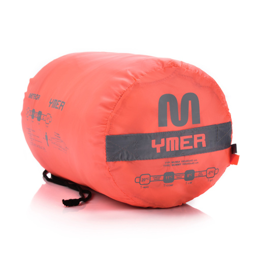 Schlafsack Meteor Ymer neon orange/grau