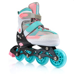 Meteor Rollschuhe M 34-37 rosa/hellblau