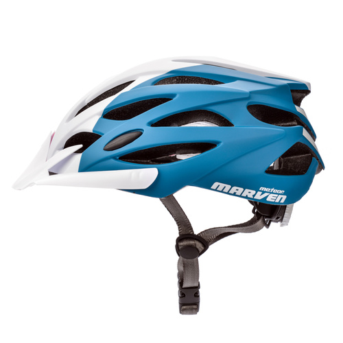 Fahrradhelm Meteor Marven M 55-58 cm rosa/weiß/marine