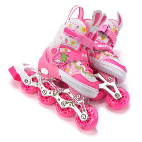 Inlineskates 4-in-1 Meteor für Kinder XS 25-28 Bunny