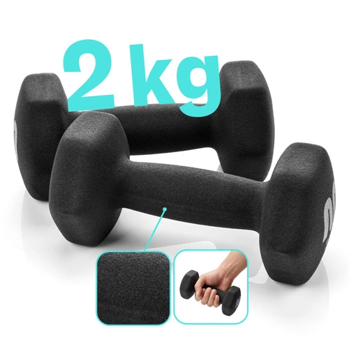 Gusseisenhantelset 2x2 kg Meteor