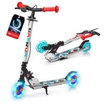Meteor Dragon-Roller LED-Räder, Handbremse, Klappbar