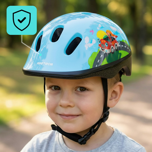 Kinderfahrradhelm Meteor KS06 S 48-52 cm Firefighter