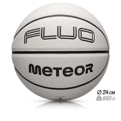 Basketball Meteor Fluo weiß/neon grün 7