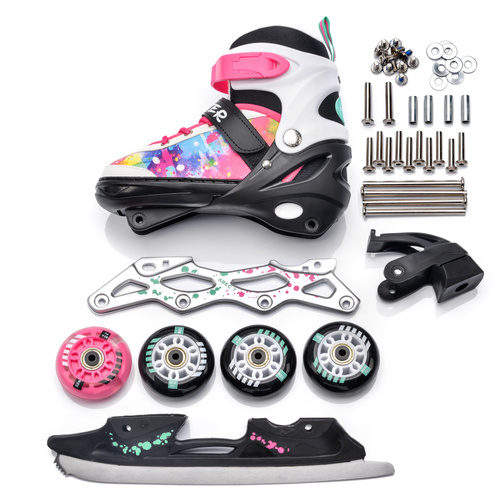 Inlineskates 4-in-1 Meteor L 38-41 Painter