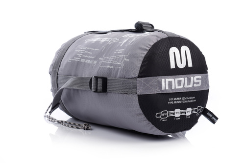 Schlafsack Meteor Indus R grau/schwarz