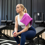 Handtuch Meteor L 80 x 130 cm aubergine