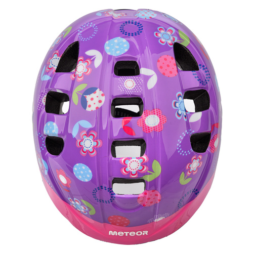 Kinderfahrradhelm Meteor MA-2 M 52-56 cm Flower