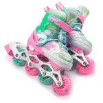 Inlineskates 4-in-1 Meteor für Kinder XS 25-28 Mermaid