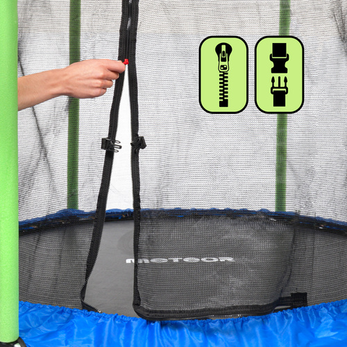 Trampolin für Kinder Meteor TRP-55 150 cm blau/grün