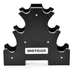 Gusseisen-Hantelset mit Ständer Meteor 3 / 2 / 1 kg