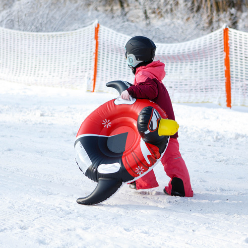 Aufblasbare Schneerutscher Meteor Penguin Schwarz/Rot