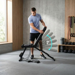 Trainingsbank Meteor verstellbar, bis 200 kg, mit Expandern