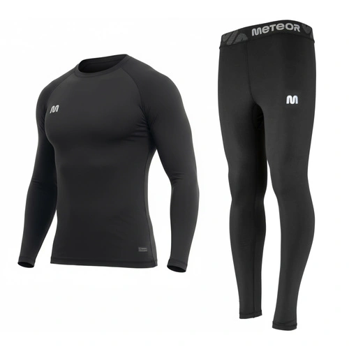 Herren Thermounterwäsche Set Meteor MT L schwarz
