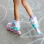 Inlineskates 4-in-1 Meteor für Kinder M 34-37 Rainbow
