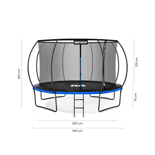 Trampolin Meteor TRP-12ft 365 cm blau