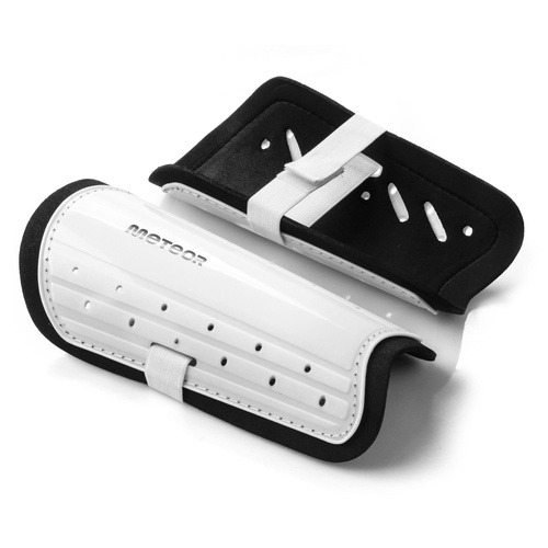 Fußball Schienbeinschoner Meteor L weiß