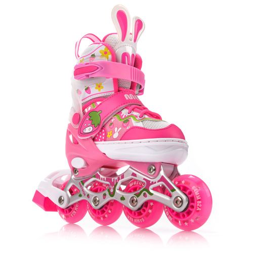 Inlineskates 4-in-1 Meteor für Kinder M 34-37 Bunny