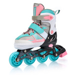 Meteor Rollschuhe S 30-33 rosa/hellblau