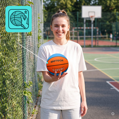 Basketball Meteor Layup 3 blau/orange