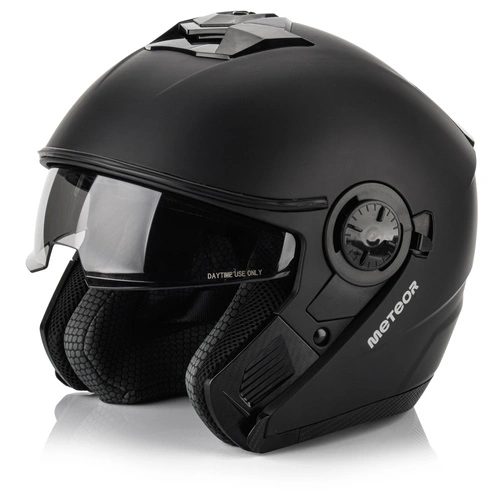 Motorradhelm Meteor Hekato XL 61 cm schwarz