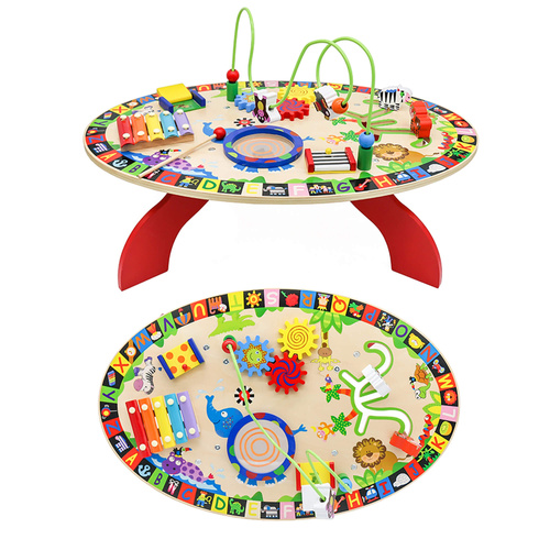 Lern- und Spieltisch aus Holz