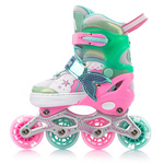 Inlineskates 4-in-1 Meteor für Kinder XS 25-28 Mermaid