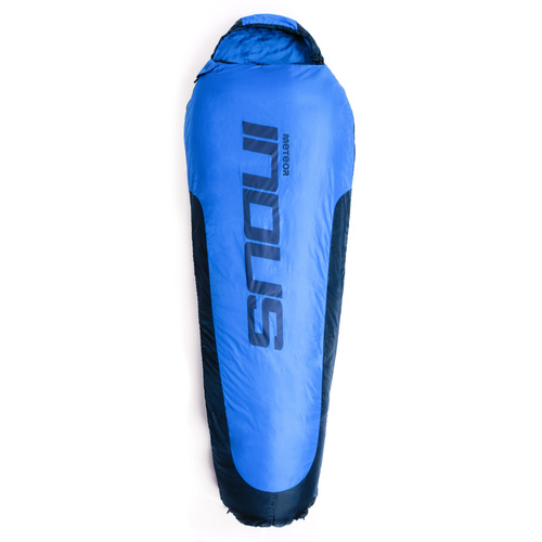 Schlafsack Meteor Indus R navy blau/blau