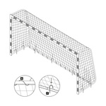 Fußballtor Meteor 300x200x110 cm