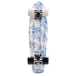 Meteor Multicolour Blumen weiß Skateboard