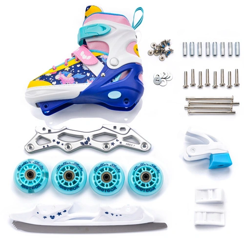 Inlineskates 4-in-1 Meteor M 34-37 Unicorn