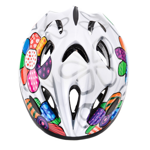Fahrradhelm Meteor KS07 S 48-52 cm Bunte Blumen