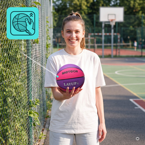 Basketball Meteor Layup 4 rosa/violett