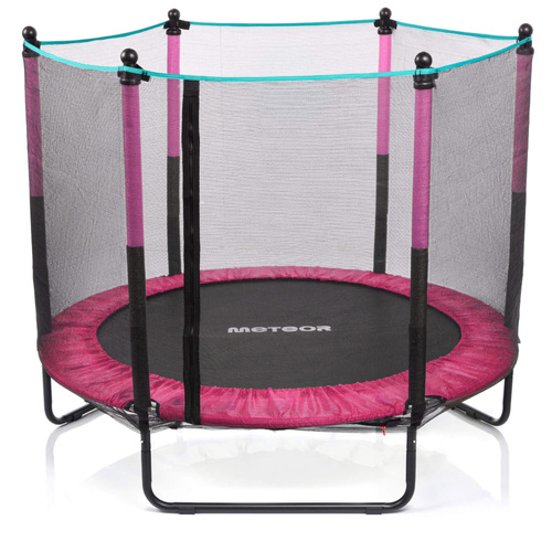 Trampolin für Kinder Meteor TRP-50 140 cm pink