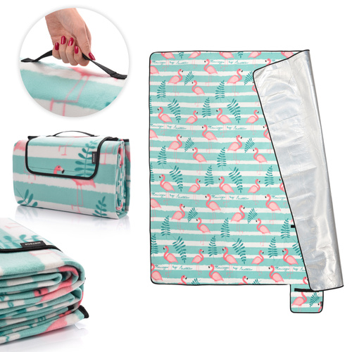 Picknickdecke Meteor 2XL 200x200 cm flamingos