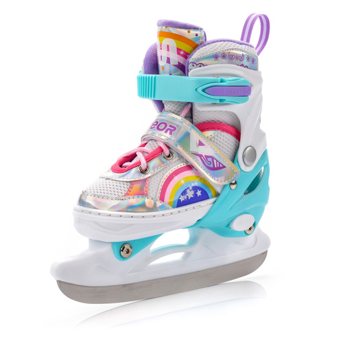 Inlineskates 4-in-1 Meteor für Kinder M 34-37 Rainbow