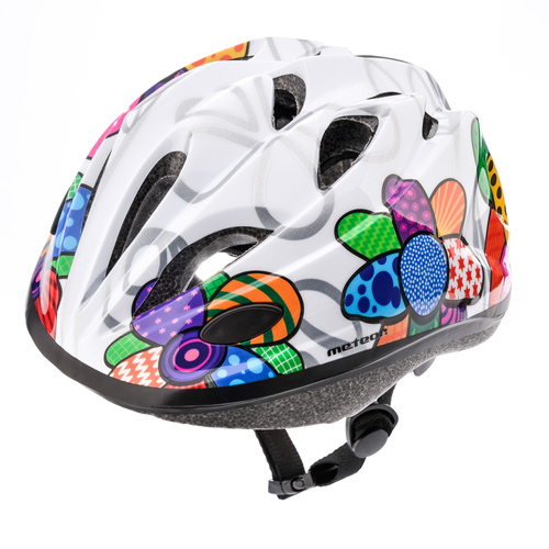 Kinderfahrradhelm Meteor KS07 S 48-52 cm Bunte Blumen