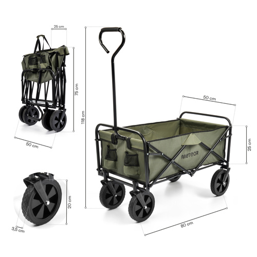 klappbare Reisewagen Meteor X-200 grun