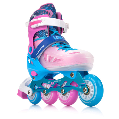 Inlineskates Meteor M 34-37 Loky pink/blau