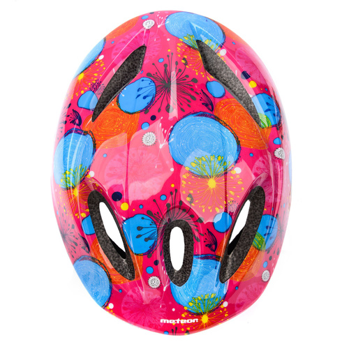 Kinderfahrradhelm Meteor KS05 S 48-52 cm abstrakt rosa