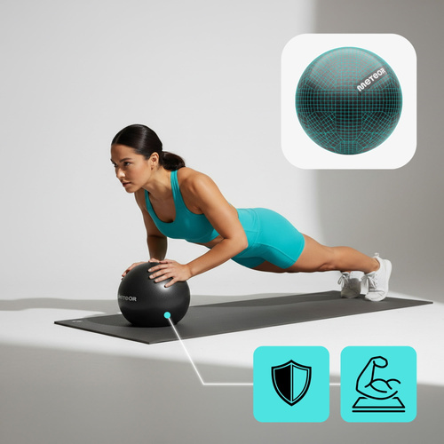 Pilatesball Meteor 22 cm schwarz