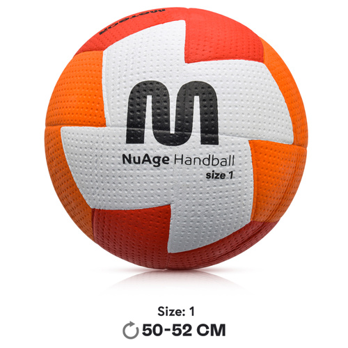 Handball Meteor Nuage junior 1 orange/rot