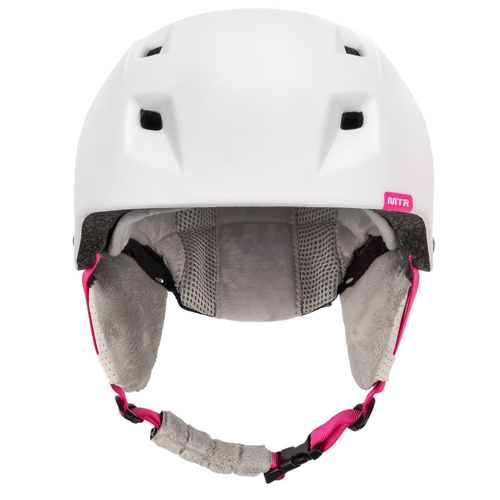 Skihelm Meteor Kiona S rosa/weiss 53-55cm