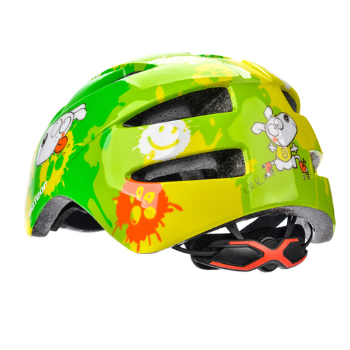 Kinderfahrradhelm Meteor PNY11 S 43-48 cm Dogs grün
