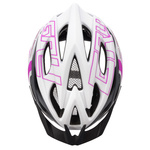 Fahrradhelm Meteor Gruver M 55-58 cm weiß/grau/pink