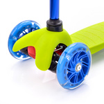 Dreirad-Roller mit LED-Rädern Meteor Tucan grün/grün