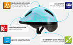 Kinderfahrradhelm Meteor MV6-2 XS 44-48 cm Dschungel