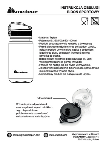 Sport-Bidon Meteor 650 ml dunkelgrün