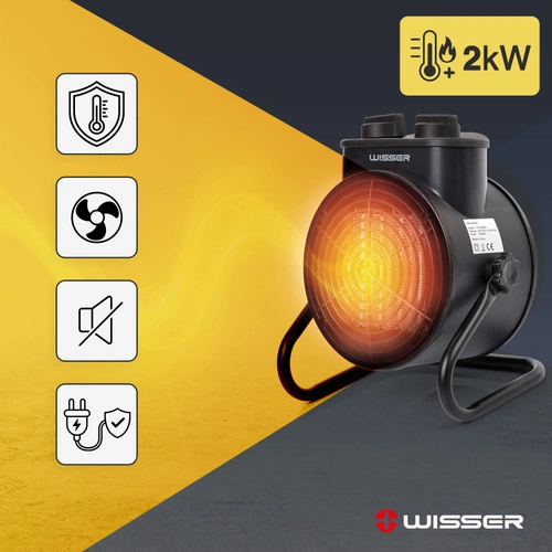 Elektro-Heizgebläse Wisser PTC-2000S 2000 W